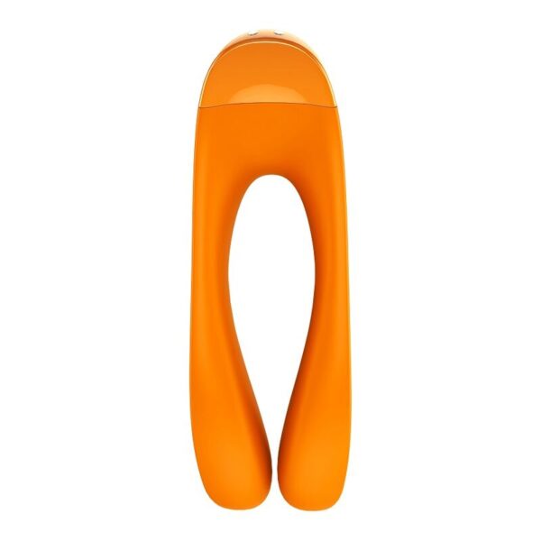SATISFYER - VIBRADOR DE DEDO CANDY CANE LARANJA - Image 4