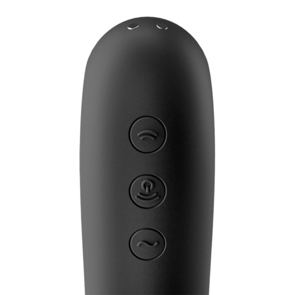 SATISFYER - VIBRADOR DE PULSO DE AR DUAL KISS PRETO - Image 3