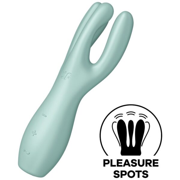 SATISFYER - VIBRADOR THREESOME 3 MENTA - Image 4