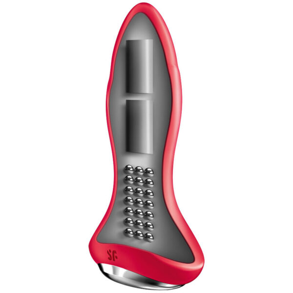 SATISFYER - ROTATOR PLUG 1+ VIBRATING PLUG APP VERMELHO - Image 3