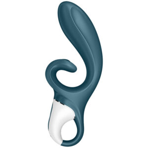SATISFYER – APLICATIVO VIBRADOR HUG ME COELHO AZUL