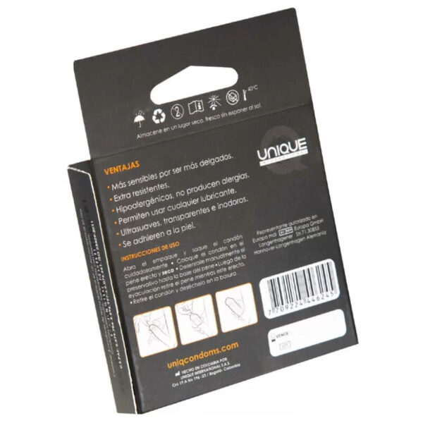 UNIQ - CLASSIC SEM LÁTEX PRESERVATIVOS 3 UNIDADES - Image 3