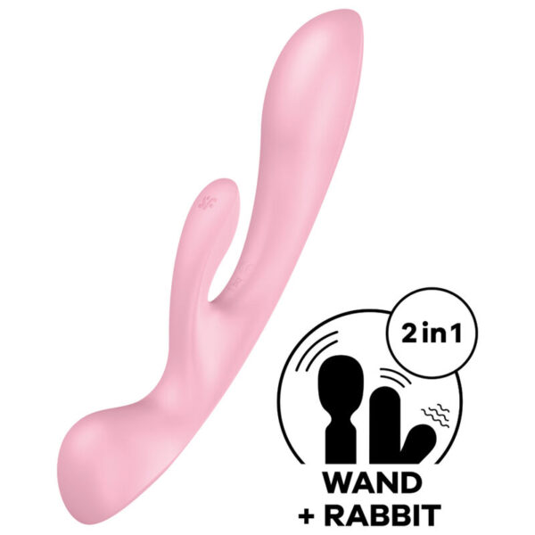 SATISFYER - VIBRAO HÍBRIDA TRIPLE OH ROSA - Image 4