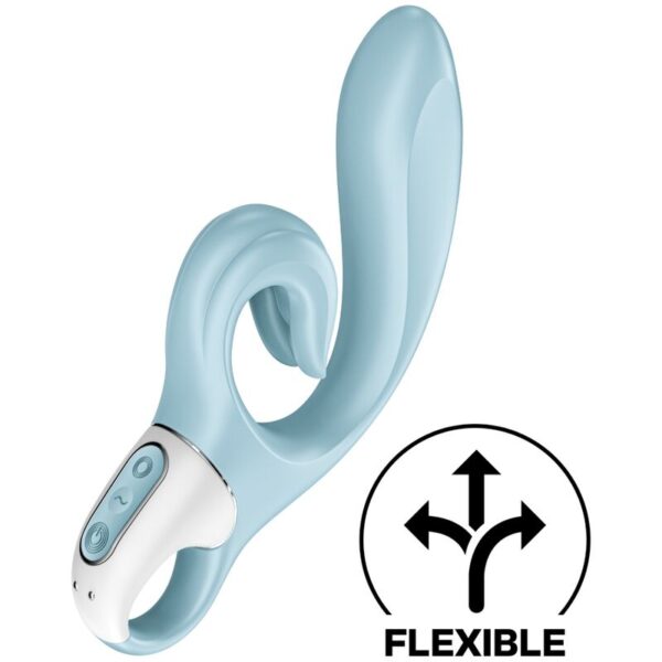 SATISFYER - LOVE ME COELHO VIBRAO AZUL - Image 4