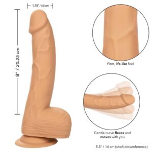 CALEXOTICS – SILICONE STUDS 20.32 CM PELE