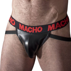 MACHO – MX25RC JOCK COURO VERMELHO S