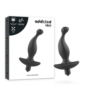 ADDICTED TOYS – MASSAGER ANAL COM VIBRATIONMODEL PRETO 1