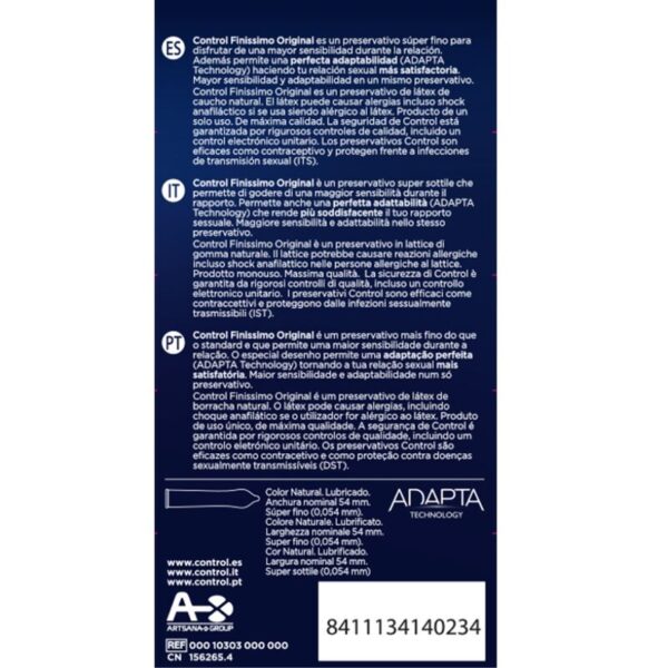 CONTROL - FINISSIMO CONDOMS 12 UNITS - Image 3