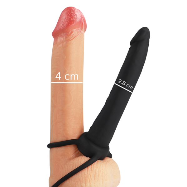 MYTHOLOGY - DILDO ANAL COBI ONYX COM ANEL DE GALO E TESTÍCULO 13 SILICONE CM - Image 3