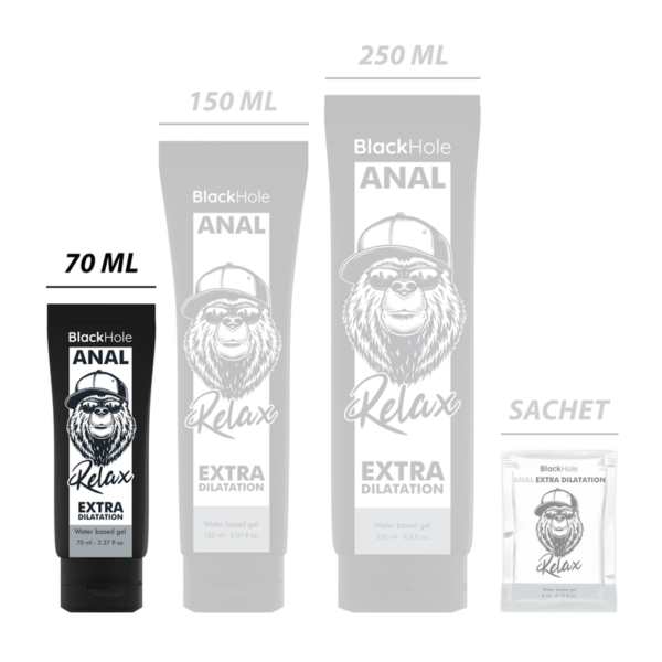BLACK HOLE - GEL BASE DE ÁGUA DILATAÇÃO ANAL 70 ML - Image 3