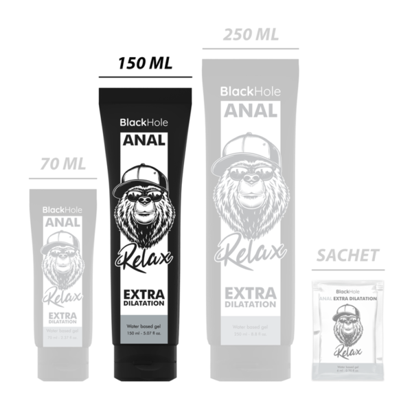 BLACK HOLE - GEL BASE DE ÁGUA DILATAÇÃO ANAL 150 ML - Image 3