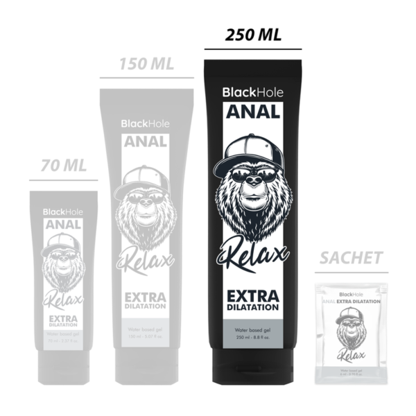 BLACK HOLE - GEL BASE DE ÁGUA DILATAÇÃO ANAL 250 ML - Image 3