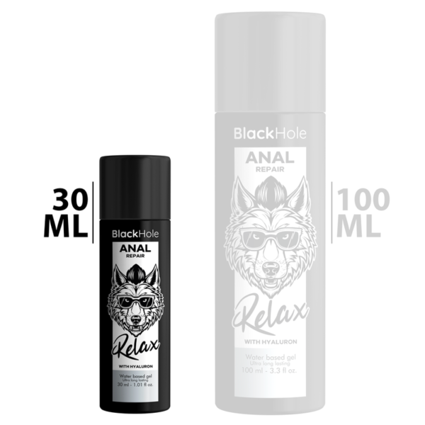 BLACK HOLE - REPARO ANAL RELAX À BASE DE ÁGUA COM HIALURON 30 ML - Image 3