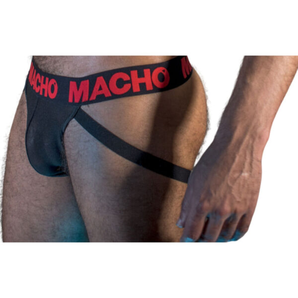MACHO - MX26X2 JOCK PRETO/VERMELHO S - Image 3