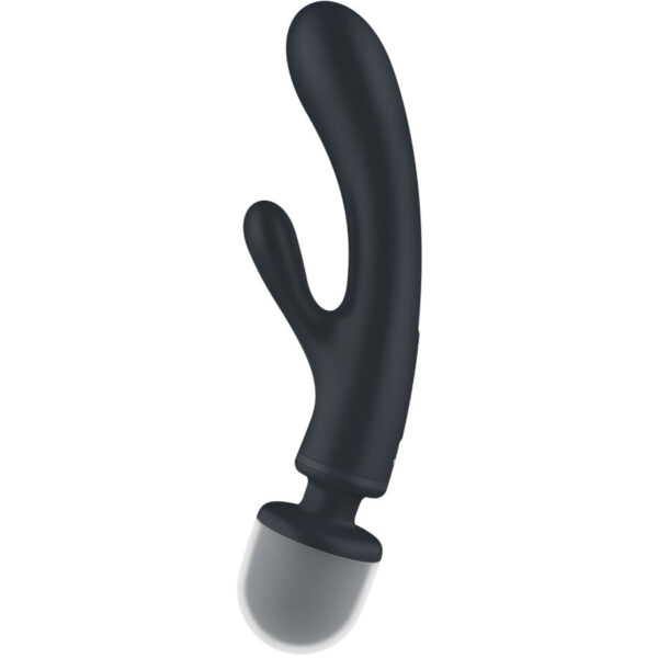 SATISFYER - TRIPLE LOVER RABBIT VIBRADOR MASSAGER CINZA - Image 2