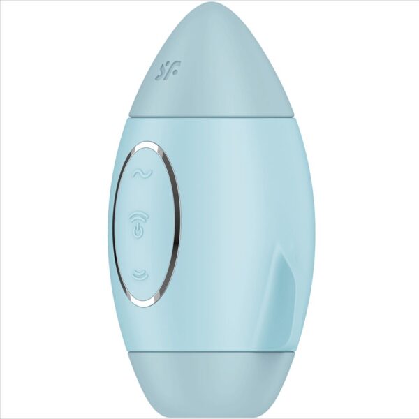 SATISFYER - VIBRADOR DE IMPULSO DUPLO PEQUENO AZUL MISSION CONTROL - Image 3