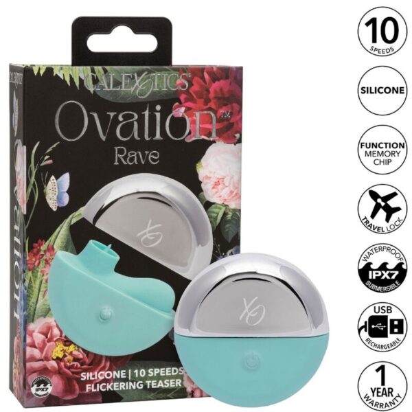 CALEXOTICS - OVATION ESTIMULADOR RAVE AQUA GREEN - Image 2