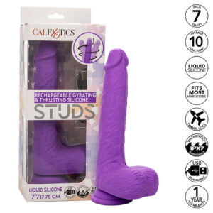 CALEXOTICS – STUDS VIBRADOR ROTATIVO E RECARREGÁVEL 10 VIBRAÇÕES ROXO