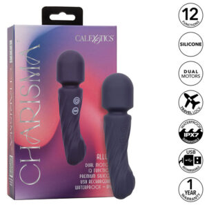 CALEXOTICS – CHARISMA ALLURE MASSAGER DUAL MOTORS 12 FUNÇÕES 17,25 CM X 4,5 CM ROXO
