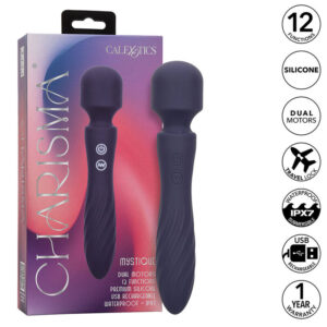 CALEXOTICS – CHARISMA MYSTIQUE MASSAGER DUAL MOTORS 12 FUNÇÕES 20,5 CM X 4,5 CM ROXO
