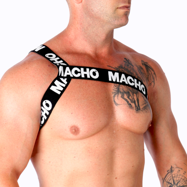 MACHO - ARNÊS ROMANO BRANCO S/M - Image 3