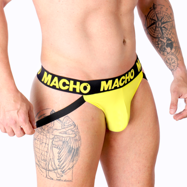 MACHO - MX25A JOCK LYCRA AMARELO S - Image 3
