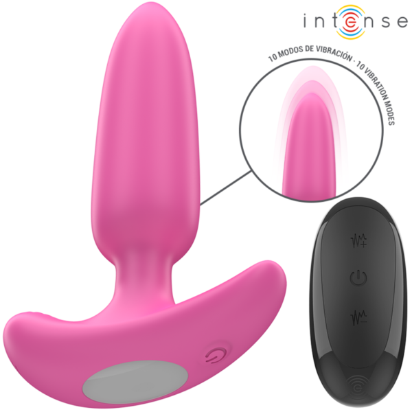 INTENSE - ROSS ANAL PLUG 10 VIBRAÇÕES ROSA CONTROLE REMOTO - Image 3