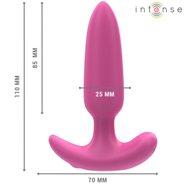 INTENSE - ROSS ANAL PLUG 10 VIBRAÇÕES ROSA CONTROLE REMOTO - Image 4