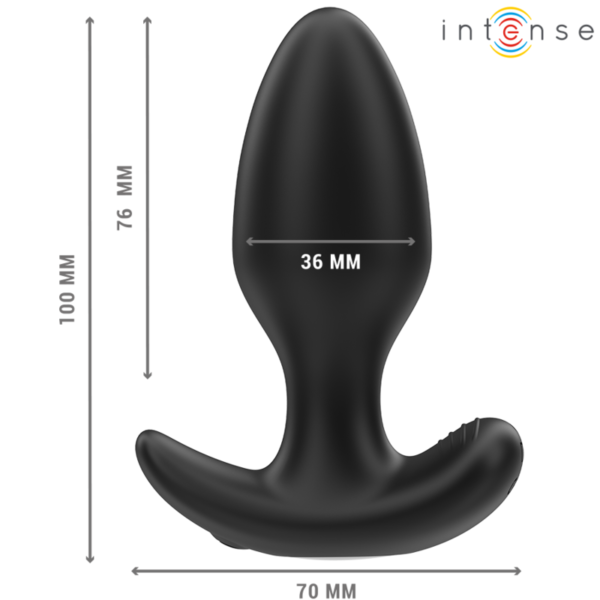 INTENSE - JOEY ANAL PLUG 10 VIBRAÇÕES PRETO CONTROLE REMOTO - Image 4