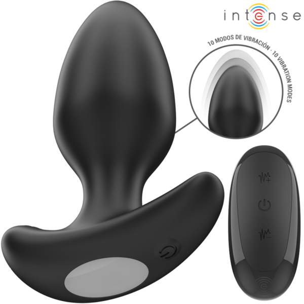 INTENSE - JOEY ANAL PLUG 10 VIBRAÇÕES PRETO CONTROLE REMOTO - Image 3