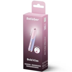 SATISFYER – ESTIMULADOR DE CLITÓRIS BOLD KISS WAVE ROSA / VIOLETA