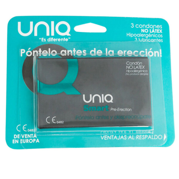 UNIQ - SMART LATEX FREE PRE-ERECTION CONDOMS 3 UNITS - Image 4