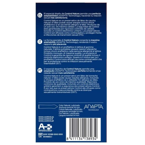 CONTROL - ADAPTA NATURE CONDOMS 24 UNITS - Image 3