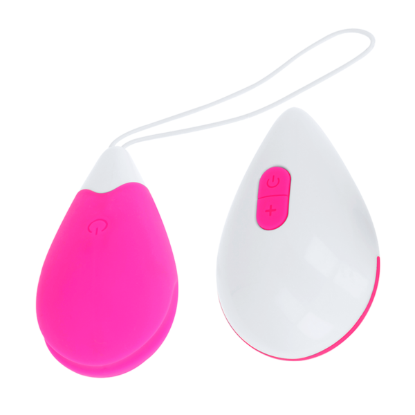 OHMAMA - OVO VIBRANTE 10 MODOS ROSA E BRANCO - Image 3