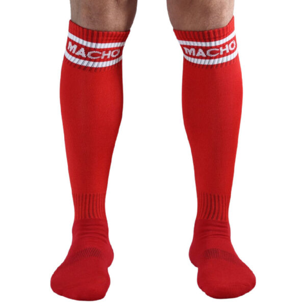 MACHO - MEIAS COMPRIDAS TAMANHO ÚNICO VERMELHO
