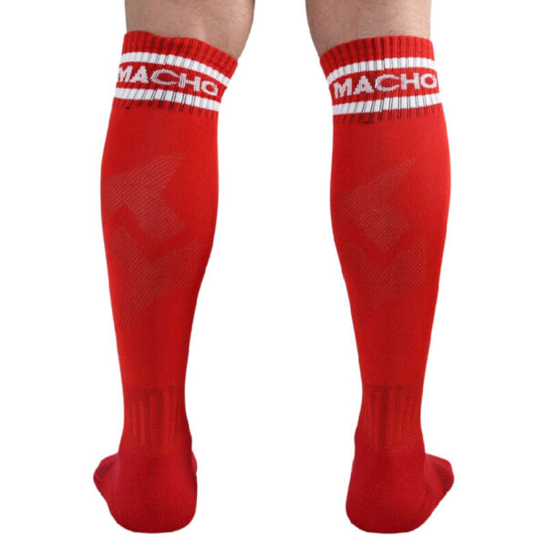 MACHO - MEIAS COMPRIDAS TAMANHO ÚNICO VERMELHO - Image 4