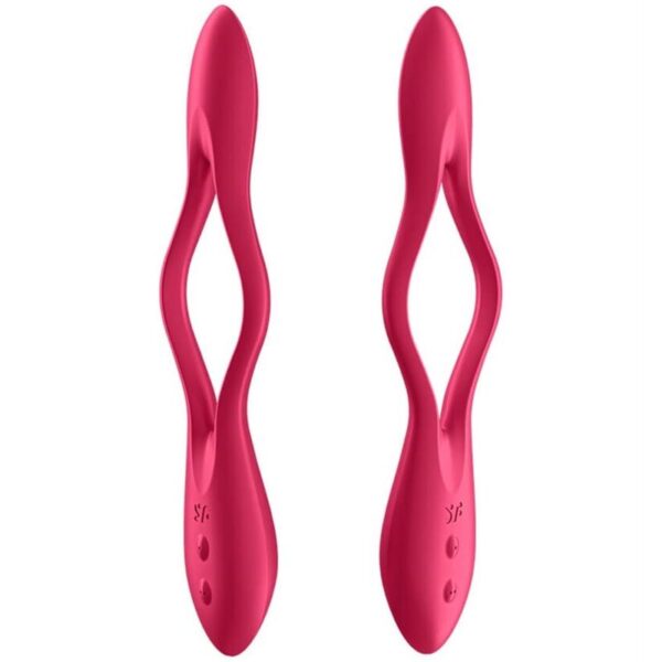 SATISFYER - MULTI VIBRADOR ELASTIC JOY VERMELHO - Image 3