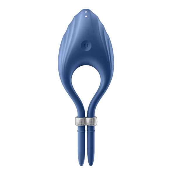 SATISFYER - VIBRADOR DE ANEL DUELISMO AZUL - Image 3