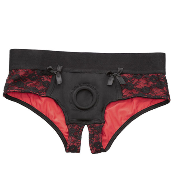 CALEXOTICS - CONJUNTO DE CALCINHAS SCANDAL CROTCHLESS COM DILDO TAMANHO P/M - Image 3