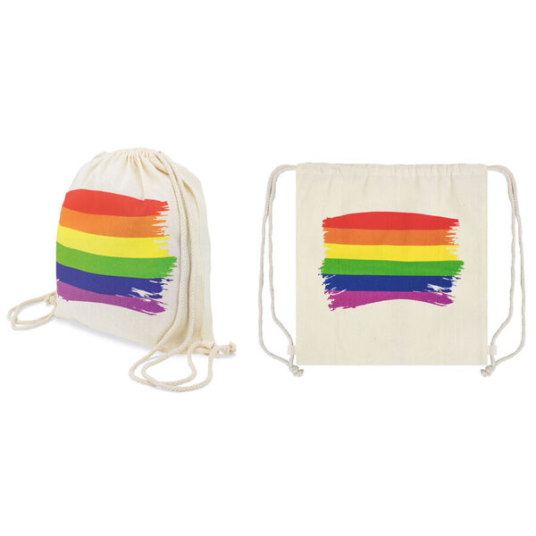 PRIDE - MOCHILA COM BANDEIRA LGBT DE ALGODO - Image 4