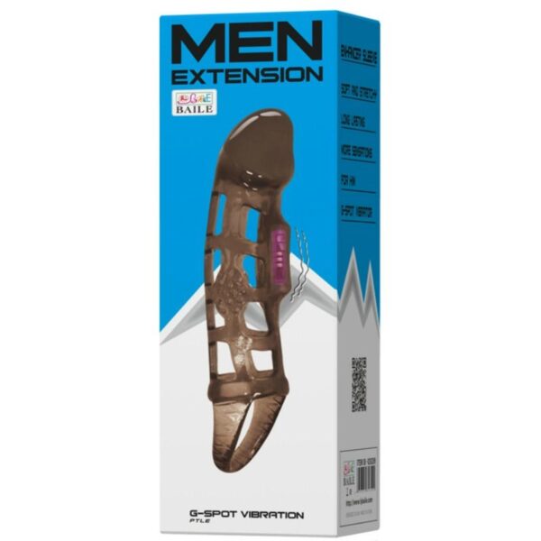 BAILE - MANGA DE EXTENSO DO PÊNIS COM VIBRAO E ALA 13.5 CM - Image 3