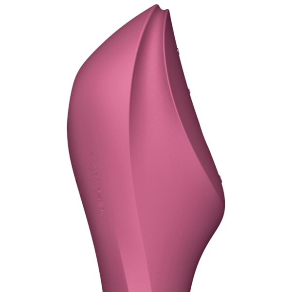 SATISFYER - VIBRADOR DE PULSO DE AR CURVY TRINITY 3 VERMELHO - Image 3