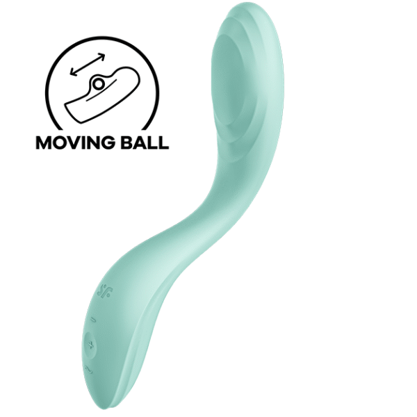 SATISFYER - VIBRADOR RRROLLING PLEASURE GSPOT VERDE - Image 5