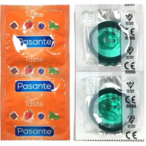 PASANTE – SACO DE PRESERVATIVOS SABOR HORTEL 144 UNIDADES