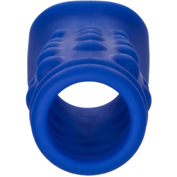 CALEXOTICS - ADMIRAL CAPA PARA PÊNIS COM FRISAS SILICONE LÍQUIDO AZUL - Image 4