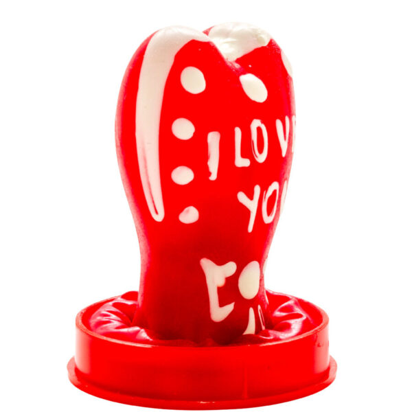 CONDOMERIE - PRESERVATIVOS NOVIDADES PINTADOS À MÃO CORAÇÃO - EU TE AMO MODELO 1 - Image 5