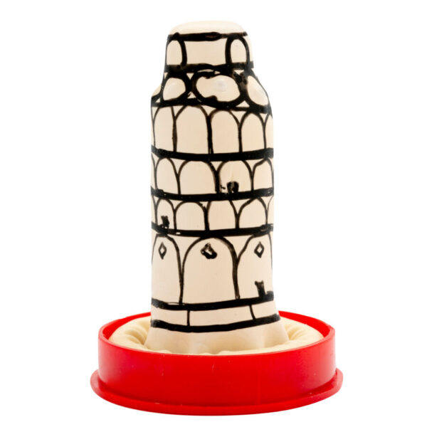 CONDOMERIE - PRESERVATIVOS NOVIDADES PINTADOS À MÃO TORRE DE PISA - Image 3