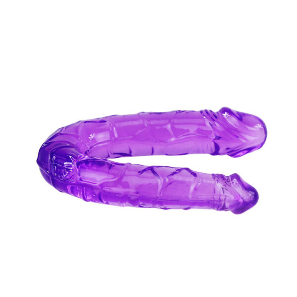 BAILE - DILDO DUPLO EM GELÉIA FLEXÍVEL LILS - Image 3