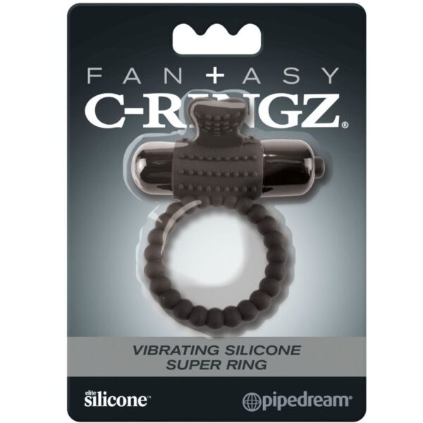 FANTASY C-RINGZ - ANEL VIBRANTE DE SILICONE PRETO - Image 4